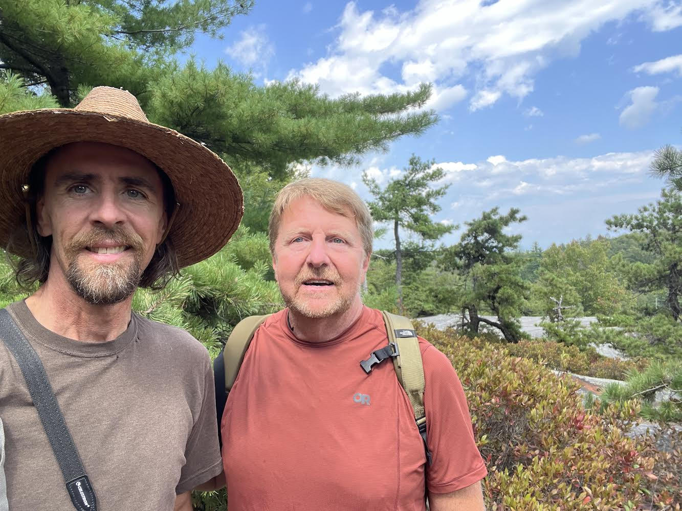 a photo of Jerry Riverstone and Vincenzo Falone in the wilderness